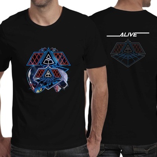 เสื้อยืดครอปเสื้อยืด พิมพ์ลาย Daft Punk Alive Tour TshIrt 2 ด้าน สําหรับผู้ชาย และผู้หญิงS-5XLdntokobthy