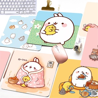 แผ่นรองเมาส์ กันลื่น พิมพ์ลาย Molang น่ารัก สําหรับเล่นเกม