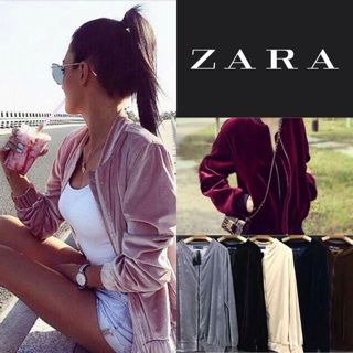 ZARA แจ็คเก็ตกำมะหยี่หายากที่สุดพูดเลยงานช้อป