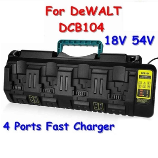 For DeWalt DCB104 18v 54v Flexvolt XR Four Port Li-ion Fast Battery Charger