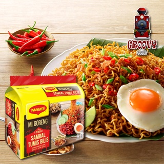 Maggi Mi Goreng Sambal Tumis Bilis ผัดบะหมี่กึ่งสำเร็จรูป 5x75g