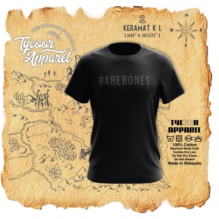 Barebones เสื้อยืด ผ้าฝ้าย 100% พิมพ์ลาย Cetak Premium