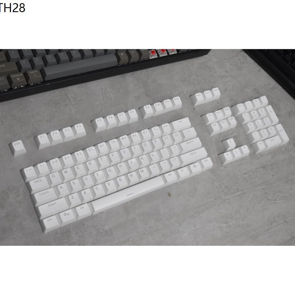 keycap PBT SA profile 104 key (White ขาวล้วน ไฟลอด) พร้อมส่งในไทย