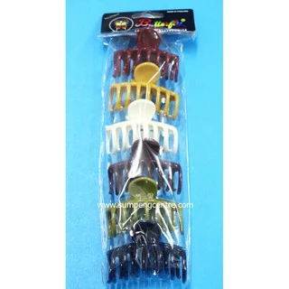 คลิปหนีบผม BTF 6cm กลม (6 ชิ้น)