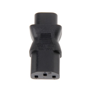 R* อะแดปเตอร์แปลงปลั๊กไฟ IEC 320 C13 3-Pin Female To C8 2-Pin Male