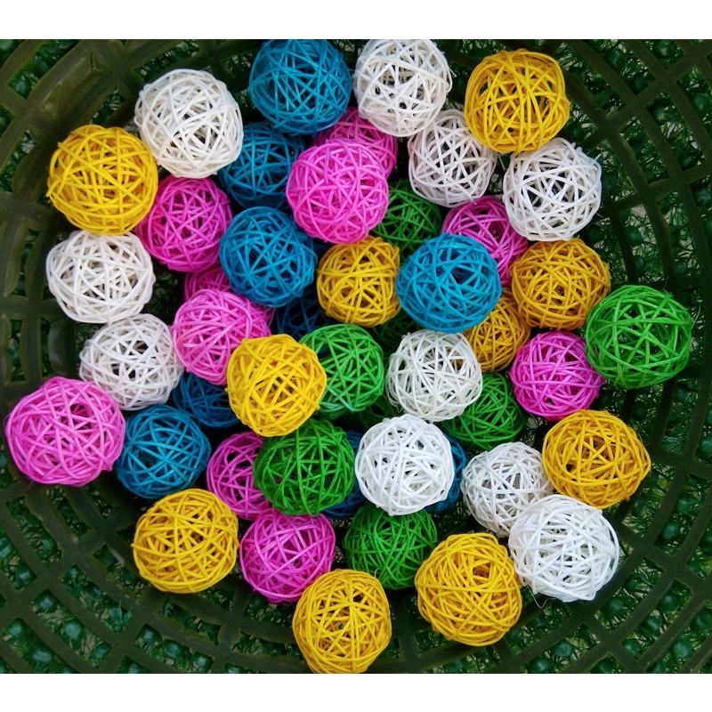 บอลนกแก้ว ของเล่นนก มีแบบหลายสี และสีต้นตำรับ 3cm 5cm thumbnail 3