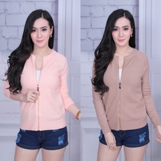 เสื้อคลุมผู้หญิง แขนยาว มีซิป cardigan_nista