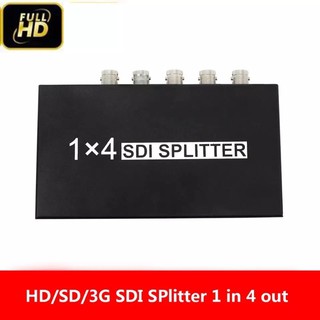 4 พอร์ตSDI Splitter Amplifier SDI Splitter 1X4 จำหน่ายด้วยPower Adapterสำหรับจอภาพโปรเจคเตอร์DVR