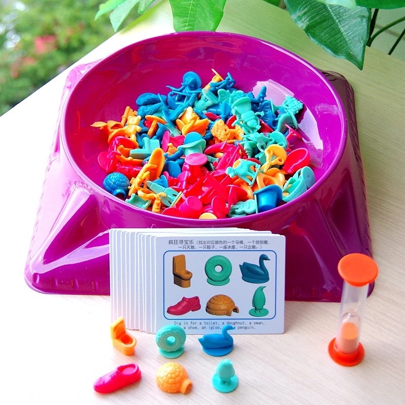 เกมกระดานของเล่นฝึกความจําสําหรับครอบครัว Treasure Hunting Toys