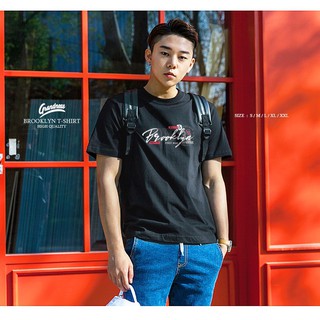 Grandness เสื้อยืดลายกราฟิก รุ่น GN170 ( สีดำ )