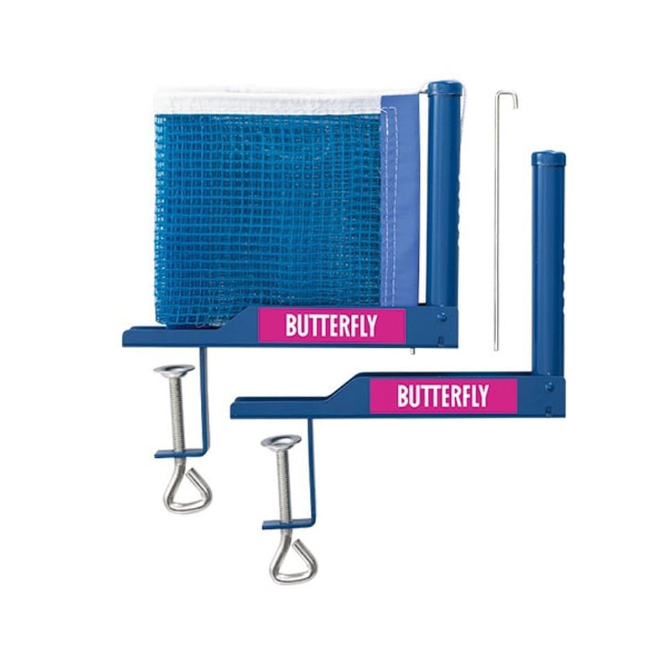 เน็ตปิงปอง เสาพร้อมตาข่าย ยี่ห้อ BUTTERFLY รุ่น NET POLE SET BLUE แท้ 100%