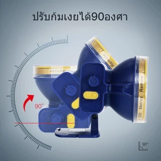[YAGE]ไฟฉายคาดหัว ไฟคาดหัวแบตลิเธียม ความสว่างสูง หัวไฟขนาดใหญ่ สวิตช์หมุนหรี่ได้ ใช้งานต่อเนื่อง8-20ชั่วโมง