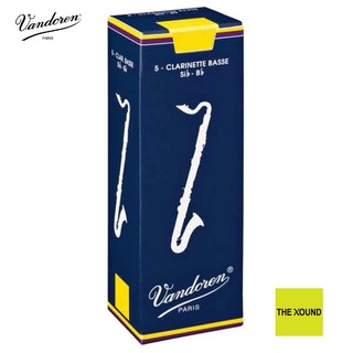 VANDOREN Bb Clarinet Bass Reeds Box of 5 Reeds ลิ้นบีแฟลตเบสคลาริเน็ต