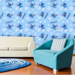 (ส่งด่วนฟรี 24 ชม) Wall Kip วอลเปเปอร์ สติช ติดผนัง สติ๊กเกอร์ มีกาวในตัว ติดเองได้
