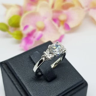Memorine Jewelry แหวนเงินแท้ 925 ฝังเพชรสวิส (CZ) : ONLR266