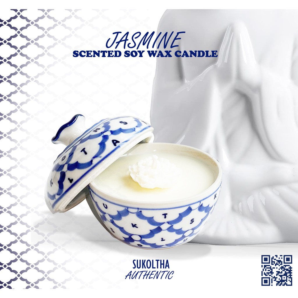 Jasmine Soy Candle in Thai Cassete