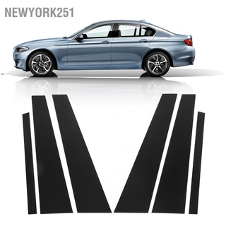 Newyork251 6 Pcs Gloss Black Door Window B C Pillar Post Trim Car Accessories Replacement For 5 Series F10 4 2011‑2017