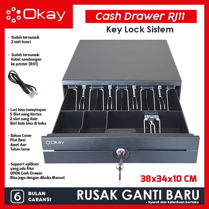 Eppos CASH DRAWER เงิน DRAWER เงิน DRAWER CASH REGISTER DRAWER RJ11 TO THERMALT PRINTER