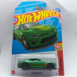 รถเหล็ก Hotwheels 18 CAMARO SS สีเขียว (ib37)