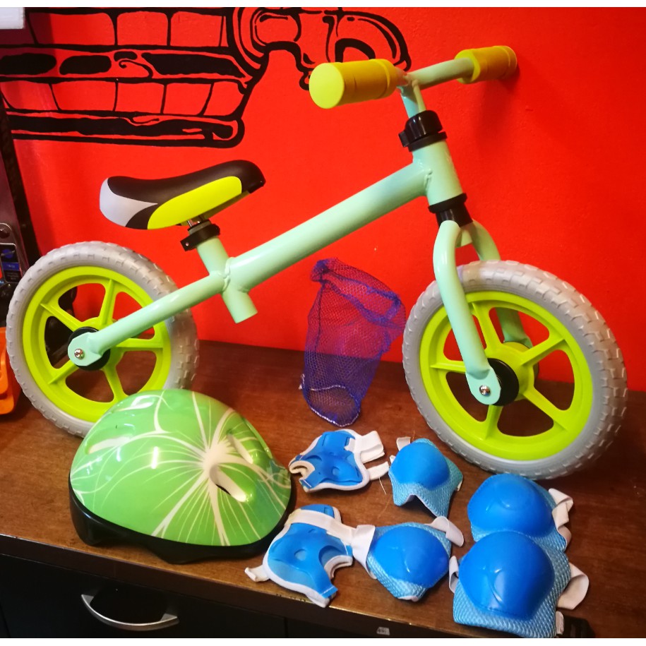 รถจักรยานทรงตัวเด็ก Balance Bike ยี่ห้อ XBL เฟรมอลู สวยงาม ทนทาน พร้อมของแถม หมวก ชุดป้องกัน เข่า ศอก มือ