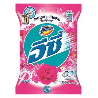 🔥ยอดนิยม!! แอทแทค อีซี่ ผงซักฟอก สูตรแฮปปี้ สวีท 1900 กรัม ATTACK EZ Conventional Detergent Happy Sweet Scent 1900 G.