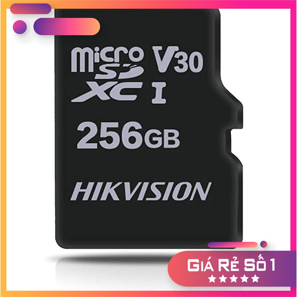 Hikvision 256Gb V30 Micro SD Memory Card - สินค้าของแท้