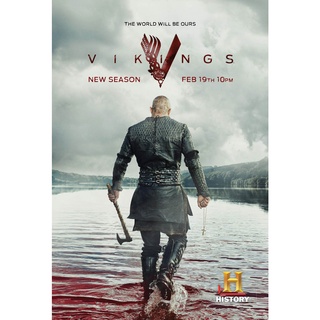 โปสเตอร์หนัง Vikings ไวกิ้ง ซีรี่ย์ ยอดนักรบเรือมังกร Movie Poster ภาพติดผนัง ตกแต่งบ้าน รูปติดห้อง ของสะสม ร้านคนไทย