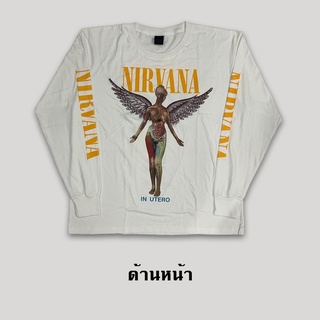 เสื้อยืดแขนยาววงร็อค (Nirvana)