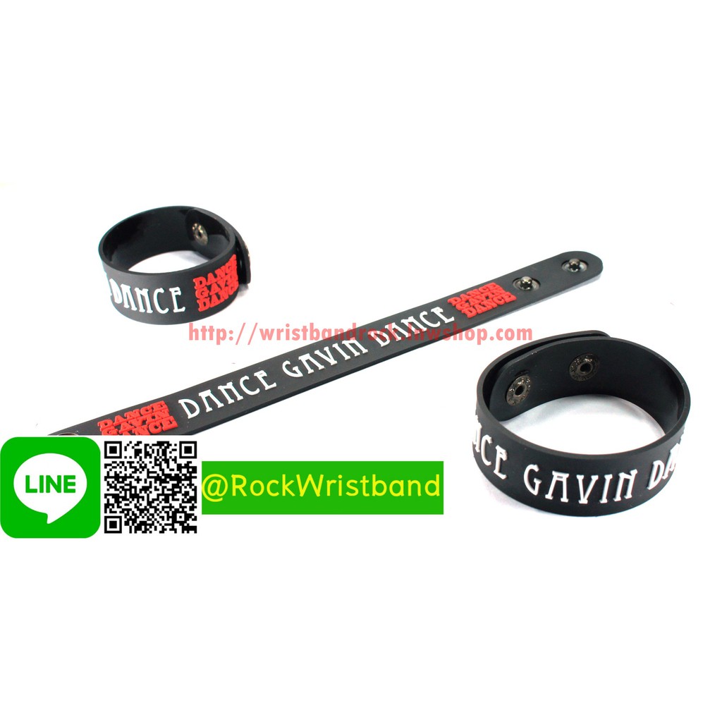 Dance Gavin Dance ขายริสแบนด์  DDE322NB Wristband กำไลข้อมือวงร็อค