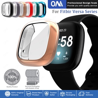 เคสกันรอยหน้าจอ สําหรับ Fitbit Versa 3/2 / Sense Soft TPU Smart Watch Cover for Fitbit Versa Lite ป้องกันกันชน เคส