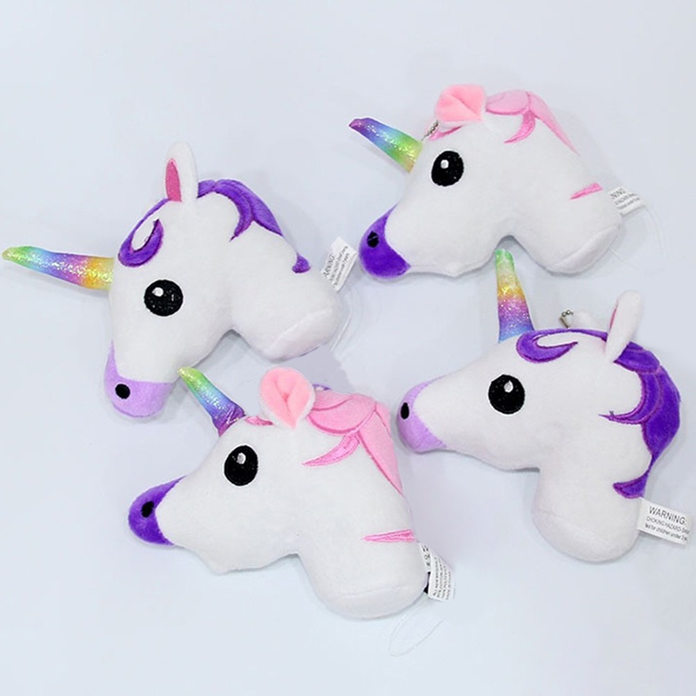 Bk Cute Kids Cartoon Mini Rainbow Horse Plush Toy Bag