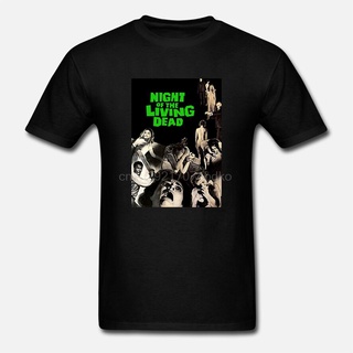 ขายดี!ขายดี เสื้อยืด พิมพ์ลาย Night of the Liing Dead George A. สไตล์คลาสสิก Romero ผู้ชาย สีดํา 6-A-297 BMjnpa95JGbjai6