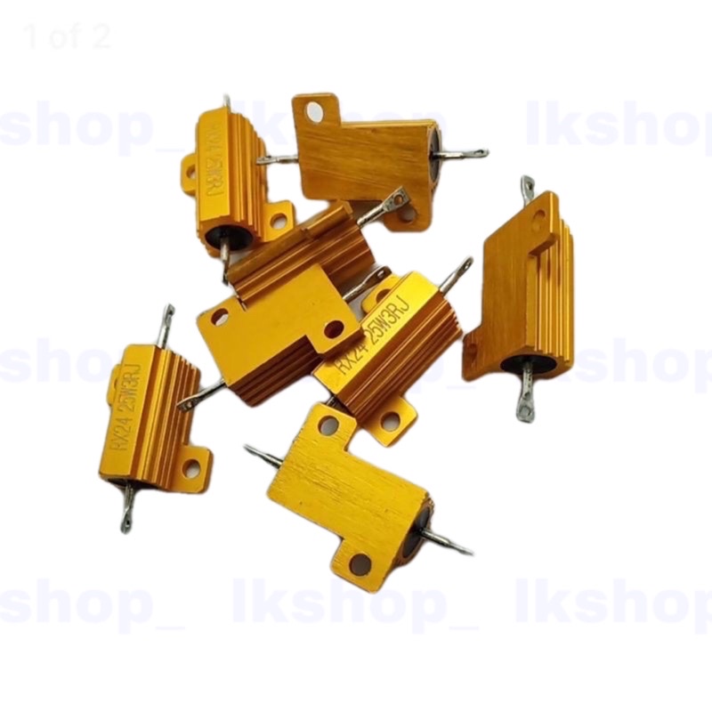 รีซิสเตอร์Rชิ้ง25W 2/3/4/5/8/10/12/15/22/28/47/50/68/120/150 โอม 25W