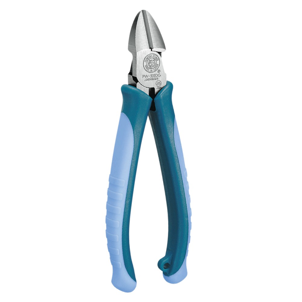 TSUNODA POWER PW-302DG คีมตัดปากเฉียงขนาด 160มม เพิ่มแรงตัด30% มาตรฐาน JIS JQA  MADE IN JAPAN  ของแท้ 100% - รูปที่ 3