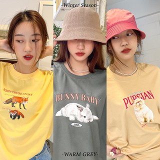 【Hot】ลด25% ใส่โค้ด WBLMMR เสื้อยืด สุดปัง สไตล์เกาหลี  เสื้อผ้าเเฟชั่นผู้หญิง เสื้อโอเวอร์ไซน์ เสื้อเกาหลี