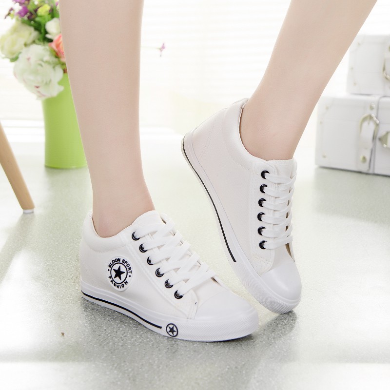 Women Casual Sneaker รองเท้าผ้าใบผู้หญิง รองเท้าแฟชั่น No.9107