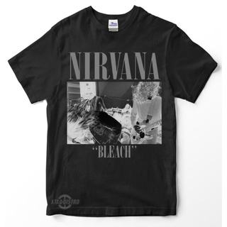 เสื้อยืดคอกลมNirvana 4 - BLEACH / Premium Tshirt NIRVANA / nevermind / กลิ่นเหมือนวัยรุ่น / เสื้อยืดS-4XL