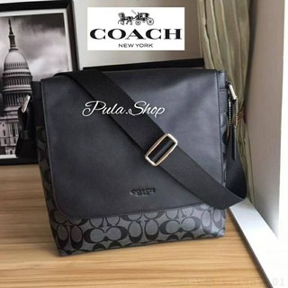 กระเป๋าสะพายผู้ชาย Coach F54771 Sullivan Small Messenger In Signature 002/005