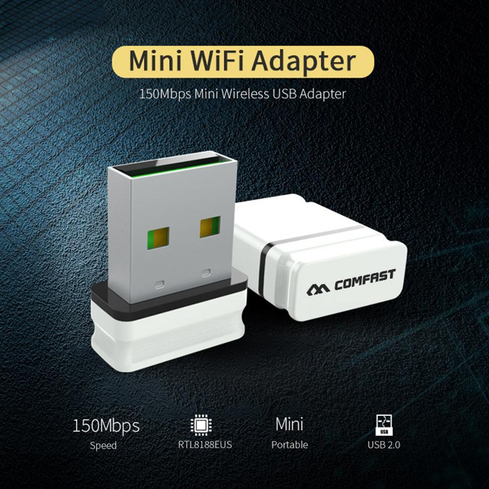 COMFAST CF-WU810N อะแดปเตอร์ USB 2.0 WiFi 150Mbps 2.4GHz การ์ดเครือข่ายไร้สายตัวรับสัญญาณ WiFi สําหร