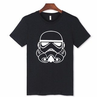 เสื้อยืดท็อปส์ผ้าฝ้ายแขนสั้นฮิปฮอปผู้ชายพิมพ์ Star Wars Plus Size XXS-4XLSize S-5XL