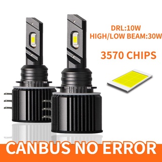 หลอดไฟหน้ารถยนต์ LED H15 Canbus No Erorr 20000LM สําหรับ Audi Caravel VW Golf 6 7 Mk6 Mk7 Mazda 3 6 GJ Cx-5 2 ชิ้น