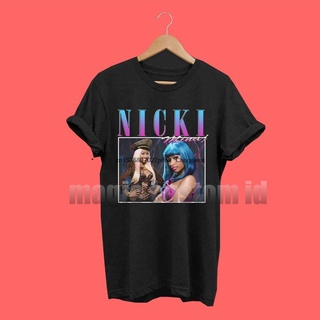 [COD]Nicki Minaj Rap Music Movie 90S เสื้อยืดลําลอง แขนสั้น ลายภาพยนตร์ Nicki Minaj Rap สไตล์วินเทจ ย้อนยุค 84