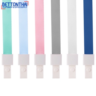 Deli 8352 Lanyard สายเชือกคล้องคอ แพ็ค 12 เส้น ขนาด 450×10mm ยี่ห้อ Deli เชือก สายคล้องบัตร เชือกคล้องคอ อุปกรณ์สำนักงาน