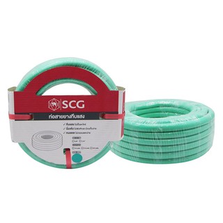 Watering hose MULTI-PURPOSE GARDEN HOSE SCG 5/8”X10 LIGHT GREEN Watering equipment Garden decoration accessories สายยางร