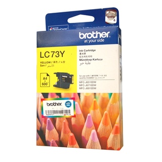 Brother LC-73C/M/Y  (CYAN/MAGENTA/YELLOW) Ink Cartridge - 600 pages