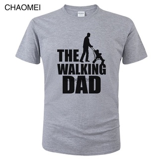 เสื้อยืดโอเวอร์ไซส์ใหม่ เสื้อยืดลําลอง แขนสั้น พิมพ์ลาย The Walking Dad แฟชั่นฤดูร้อน สําหรับผู้ชาย C75 Mmmbje51Kaojfl82