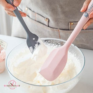 ไม้พาย ซิลิโคน สีชมพู / เทา Silicone Spatula pink / gray Vinland