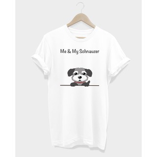 เสื้อยืดลายหมา ชเนาเซอร์ Me &amp; My Schnauzer