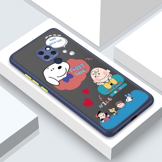เคสโทรศัพท์มือถือ ลายการ์ตูน Snoopy น่ารัก สําหรับ Huawei Mate 30 20 9 Pro For Soft Case Phone Casing Camera Lens Protector Full Cover simple Silicone Cases mobile covers