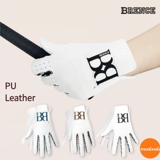 เกาหลี [BRENCE] White B/ Synthetic leather/ ถุงมือกอล์ฟหญิง (มือซ้ายและมือขวา)/Golf gloves